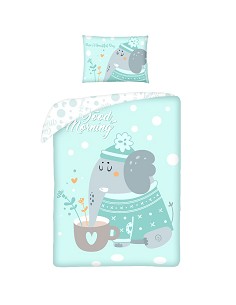 Funda Nórdica Cuna 100% Algodón Good Morning Elephant 2