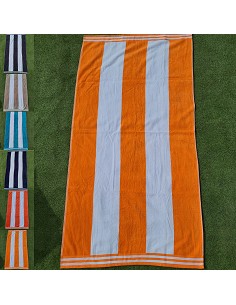 Toalla de Playa 100% Algodón Egipcio Rayas Anchas 85X165 cm 2