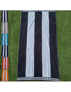 Toalla de Playa 100% Algodón Egipcio Rayas Anchas 85X165 cm 2