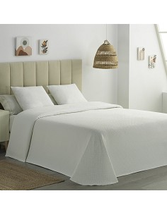 Colcha Piqué Jacquard Hotel Diseño Geométrico Beta