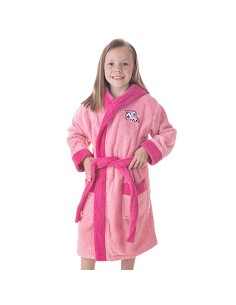 Albornoz Infantil Niña Algodón Natural 100% Capucha y Bolsillos New Unicorn