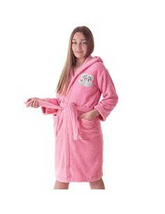 Albornoz Niñas Adolescentes Algodón 100% Capucha y Bolsillos Summer Time 2
